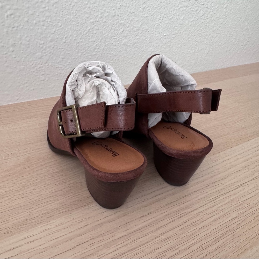BareTraps Brown Mules - Picture 5 of 8